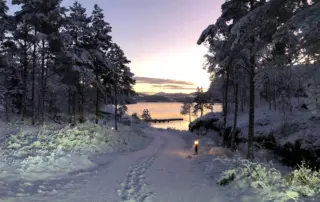 Vinter i Barlind Hyttegrend